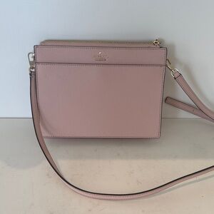 kate spade Blush Pink Leather Crossbody Wristlet